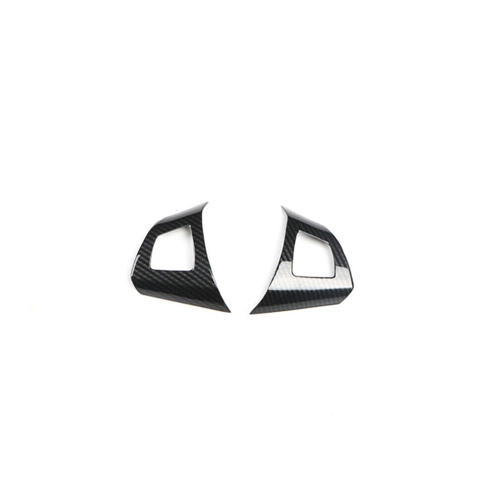 for BMW X5 2008-13 Carbon Fiber Interior Steering Wheel Button Frame Cover Trim