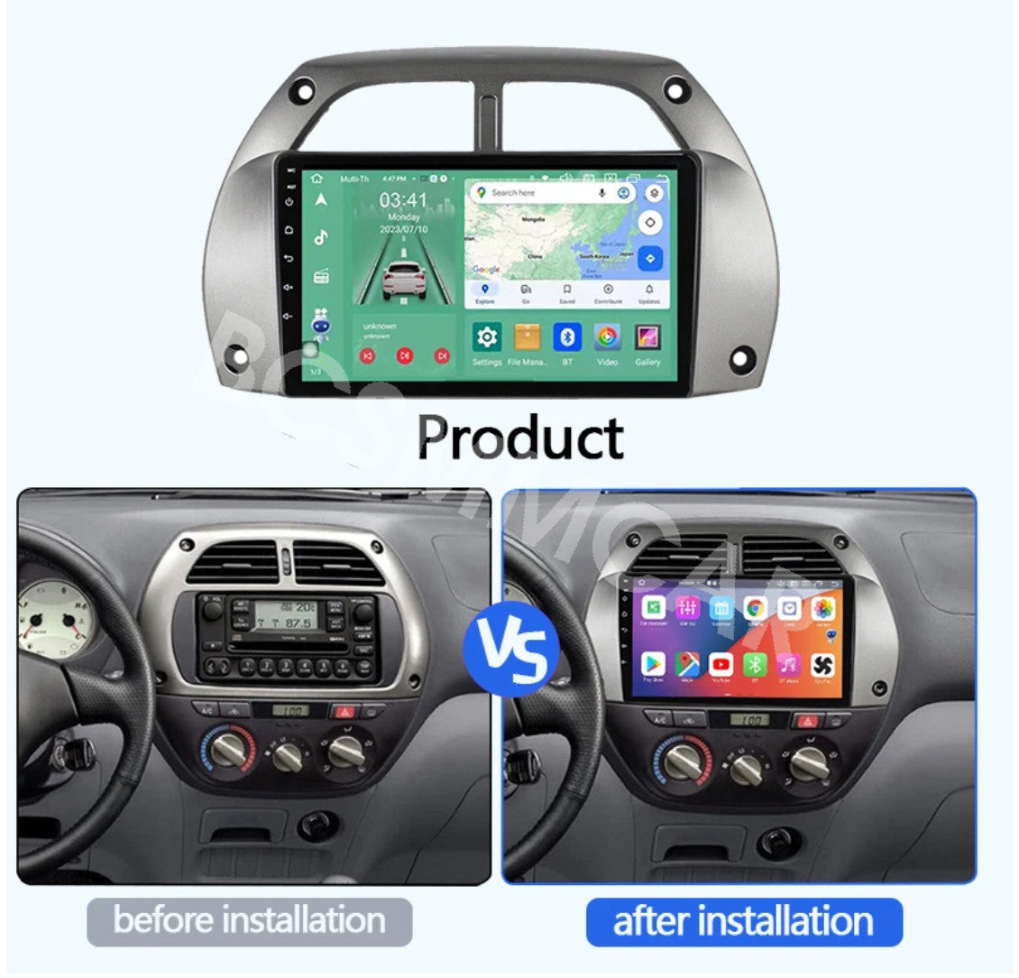 Fit for Toyota RAV4 4Runner 2Din Android 10 Car Radio Stereo GPS Navigation Wifi