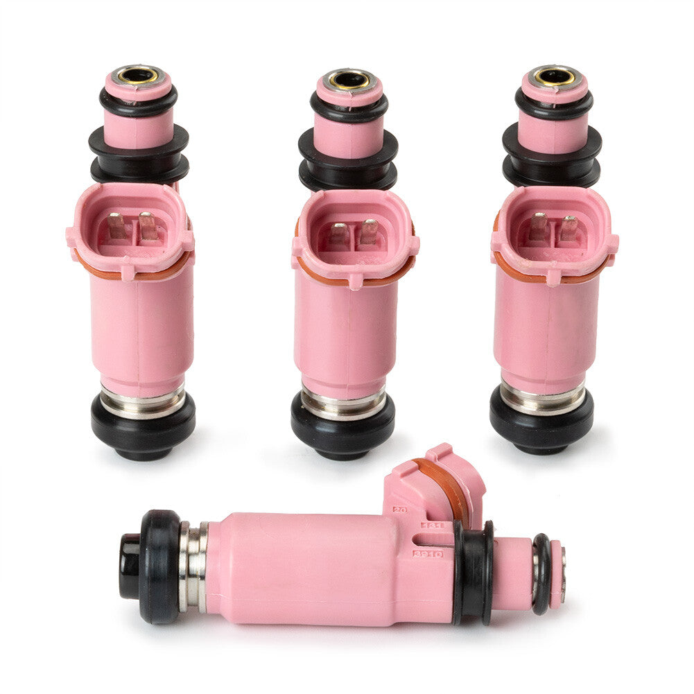 4PCS Pink 565cc Fuel Injectors Fit for Subaru STI WRX Forester 16611-AA370 US