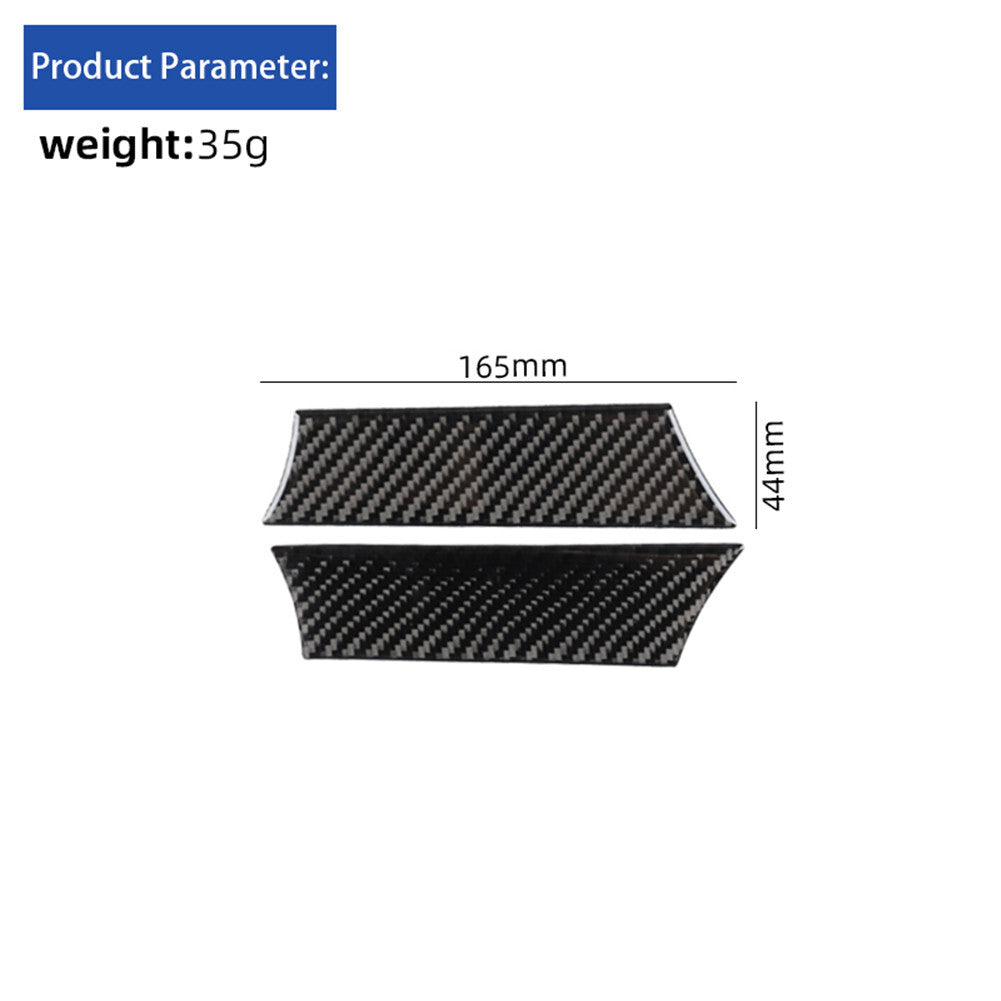 2x carbon fiber interior handle trim for mini cooper R55 R56 R57 2007-2010
