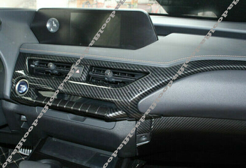 for Lexus UX 200 250h 2019-21 Carbon Fiber Central Console Dashboard Strip Trim