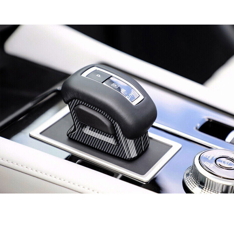 Carbon Fiber Texture Gear Shift Knob Trim ABS for Mitsubishi Outlander 2022-2023