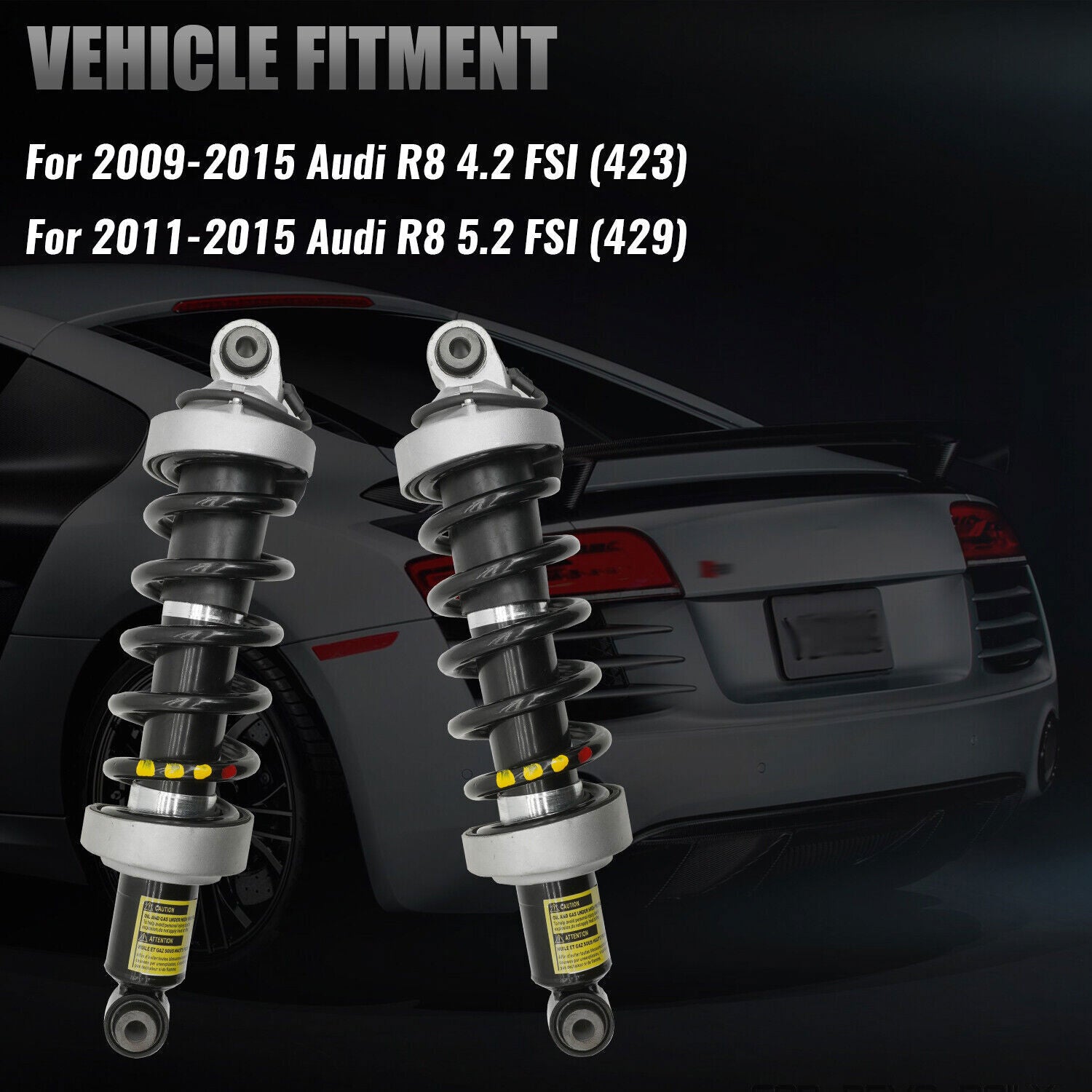 4x Front & Rear Shock Struts Assys Fit for Mercedes W166 C292 GLE63 AMG ML350 GLE400