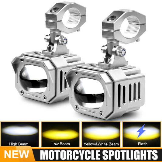 2x 90W 5000lm LED Spot Light Headlight Driving Auxiliary Lamp Motorcycle 10V-30V
