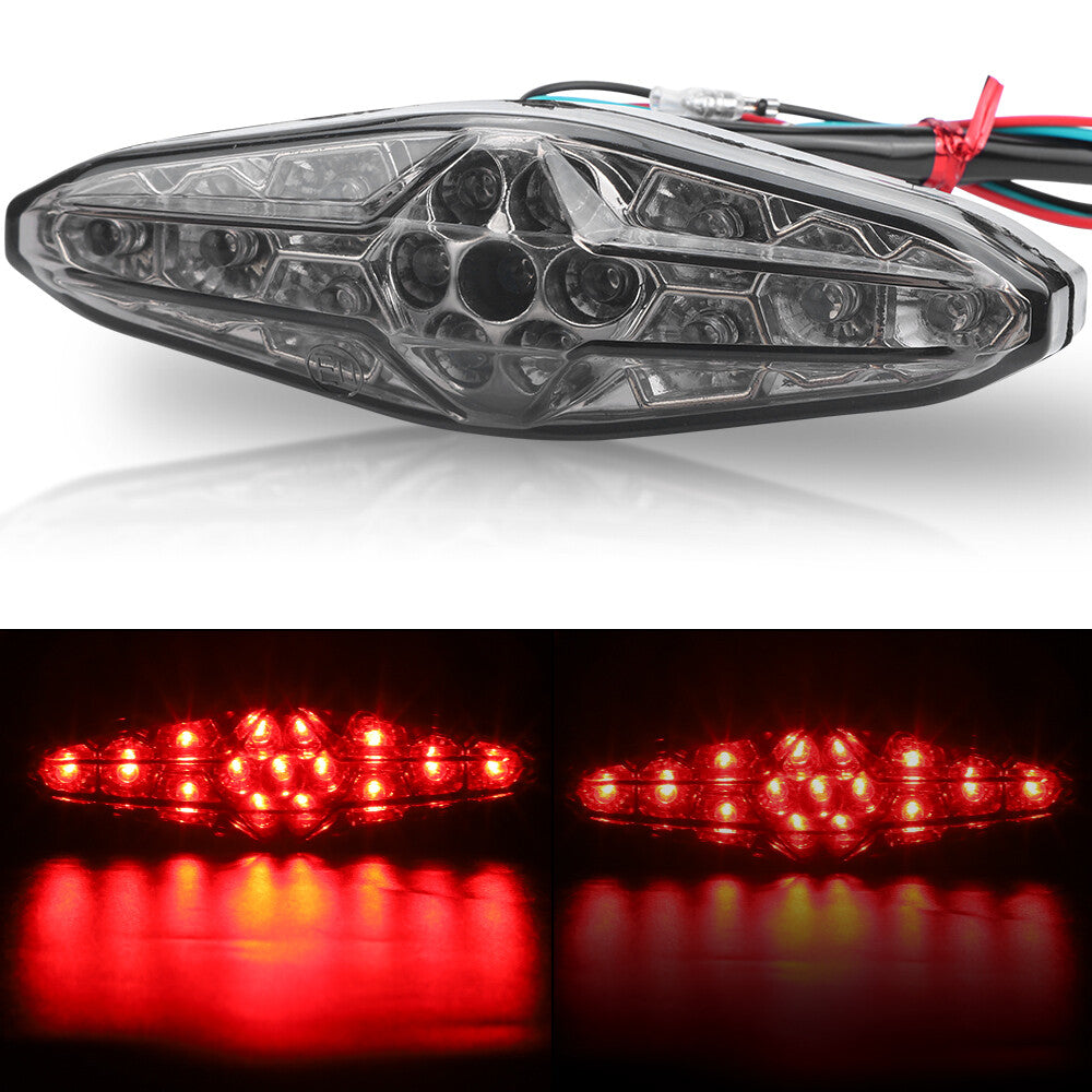1PC Universal Motorcycle RED Brake Rear Stop Running Tail Light 15 LED for Honda