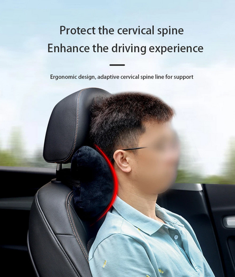 Pair Car for Seat Headrest Head Neck Rest Support Cushion Memory Foam Pillow Pad