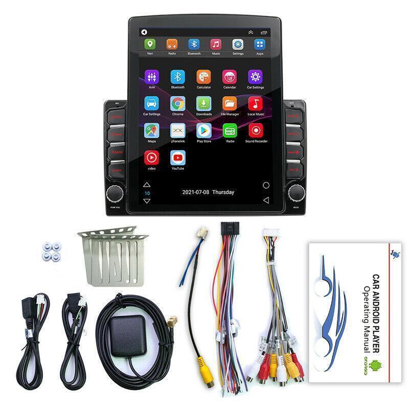 For Car Double 2 Din HD 9.7 GPS Navi Stereo Radio w/ Bluetooth Player Wifi Kit