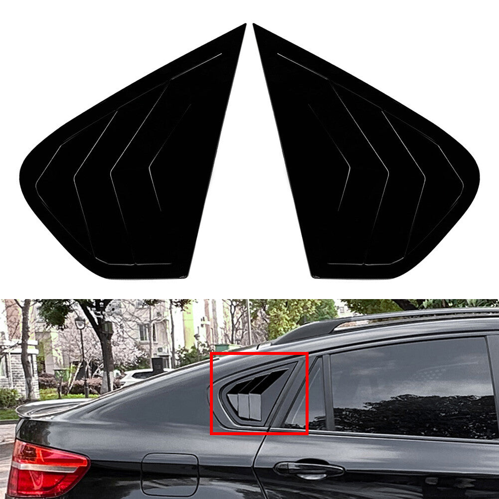 Rear Window Louver Shutter Cover Trim for BMW X6 E71 E72 2008-2014 08