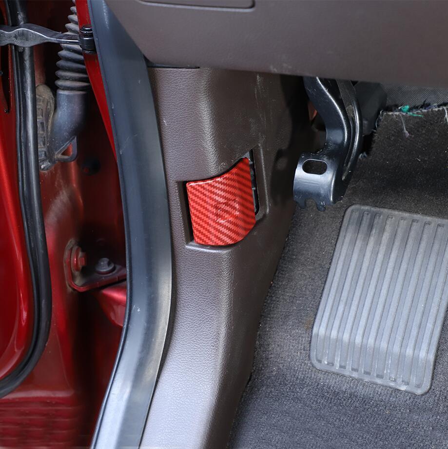 Suitable for 15-23 for Ford F150 F-150 Red Carbon Engine Hood Switch Button Cover Trim