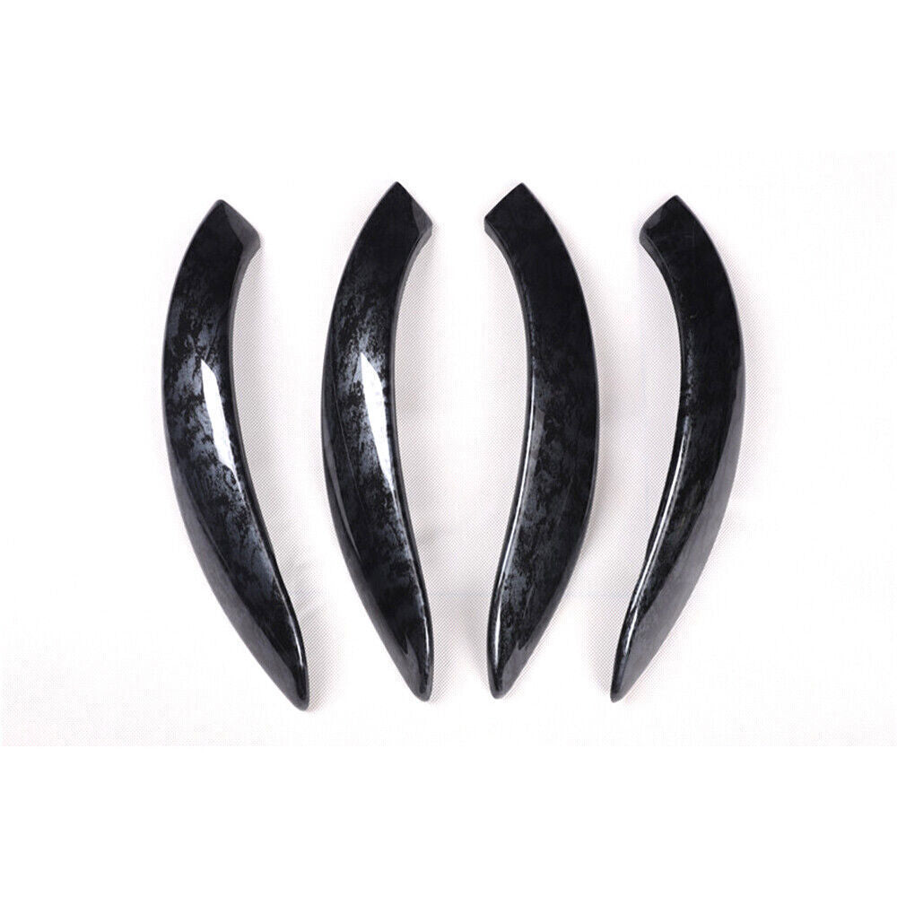for BMW 3 Series 2014-2018 Black Wood Grain Interior Door Armrest Strip Trim 4P