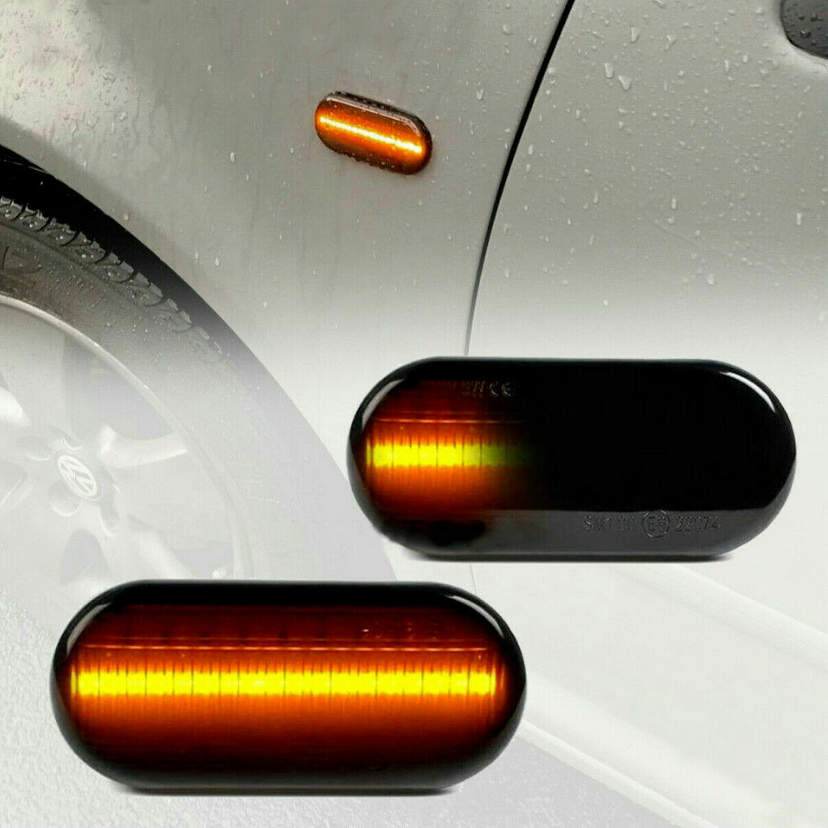 2-pack LED sequential side marker lights suitable for Volkswagen MK4, for Golf , for Jetta , GTI, R32, and Beetle.
