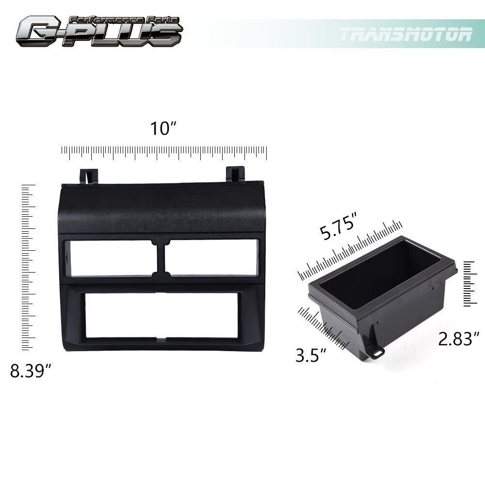 Suitable for truck single DIN stereo radio mounting dashboard kit wiring harness adapter
