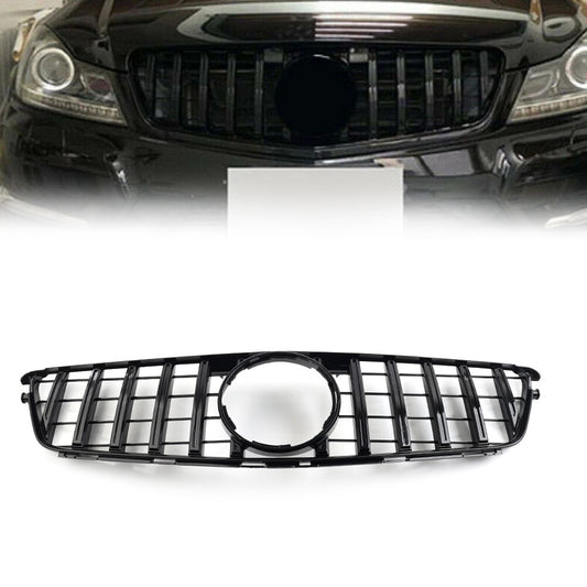 GTR Style Front Bumper Hood Radiator Grille for Benz C Class W204 2007-2014