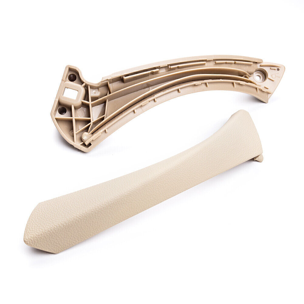 Left Side Inner+Outer Door Panel Handle Pull Trim Cover Set Fit for BMW E90 328i Car