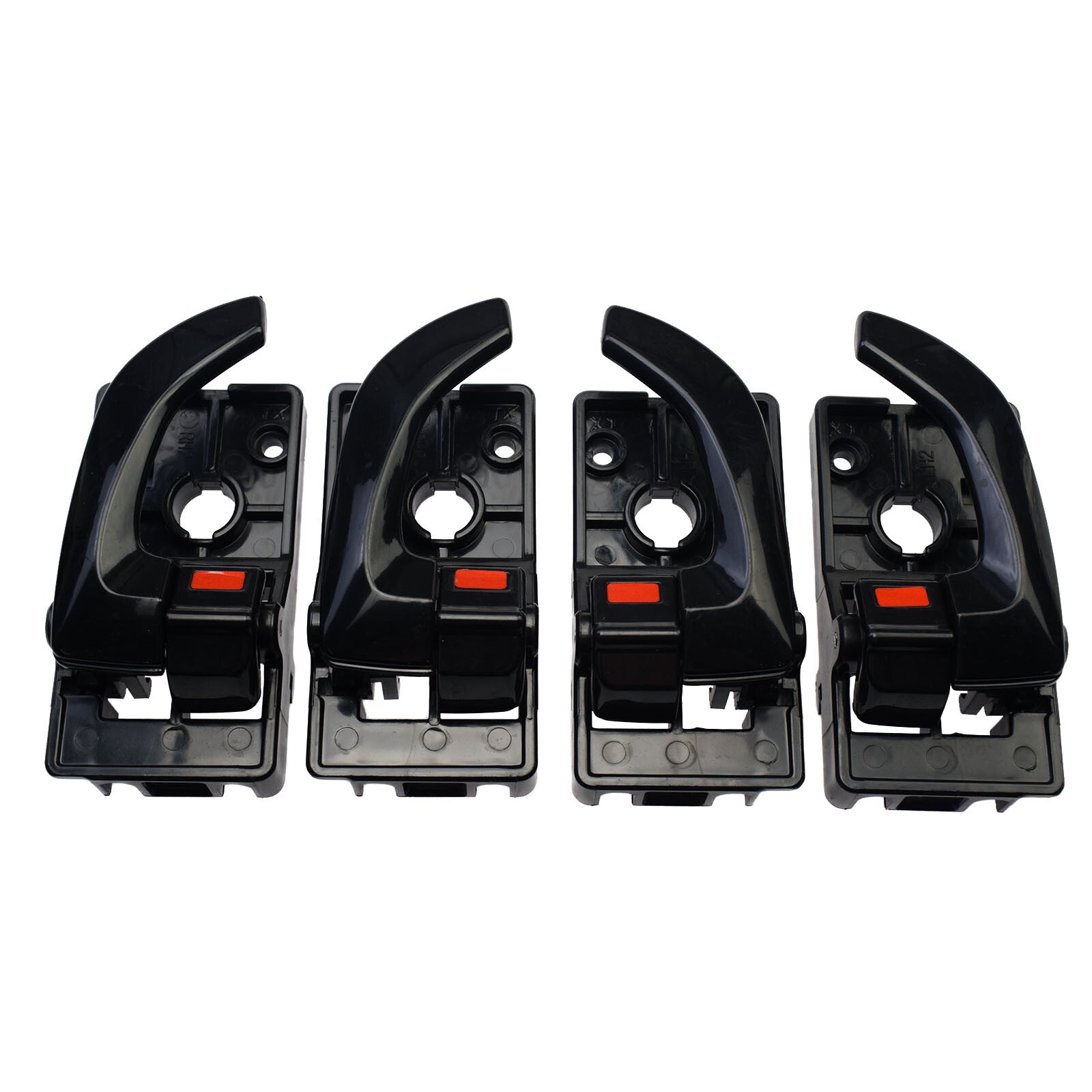 4PCS Front  Rear  Left Right Inside Door Hanlde Black For 05-09 for Hyundai for Tucson