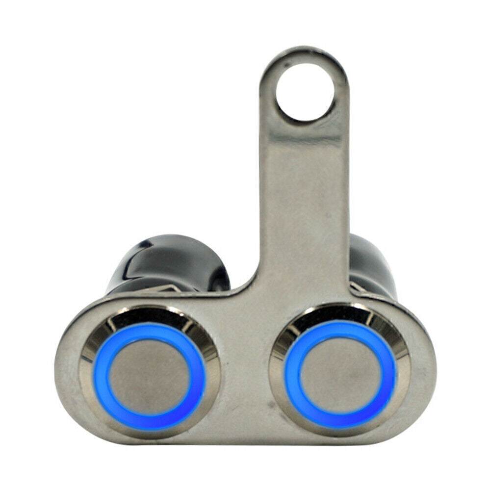 12V LED Right Switch Handlebar Adjustable Mount Waterproof Switches Blue