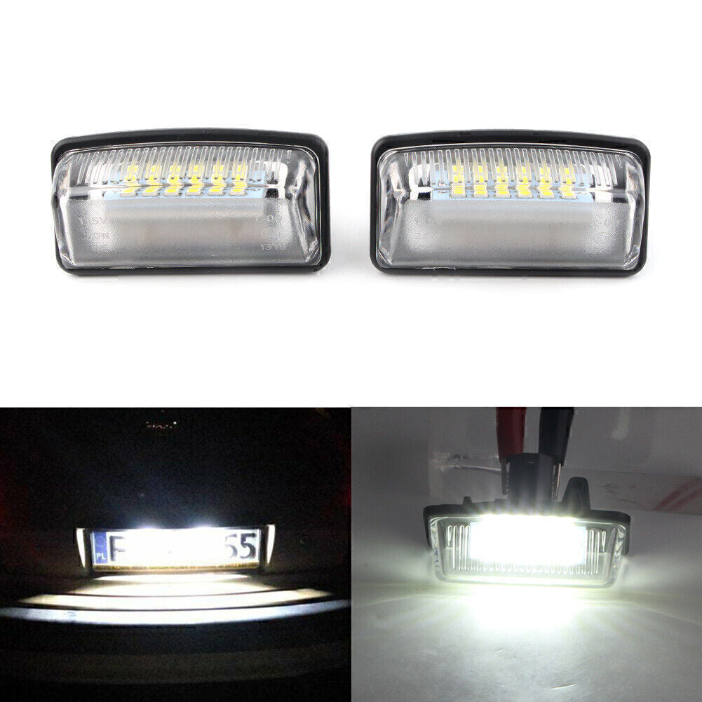 2x 12V LED License Number Plate Light white Fit for Toyota Crown Reiz Vios