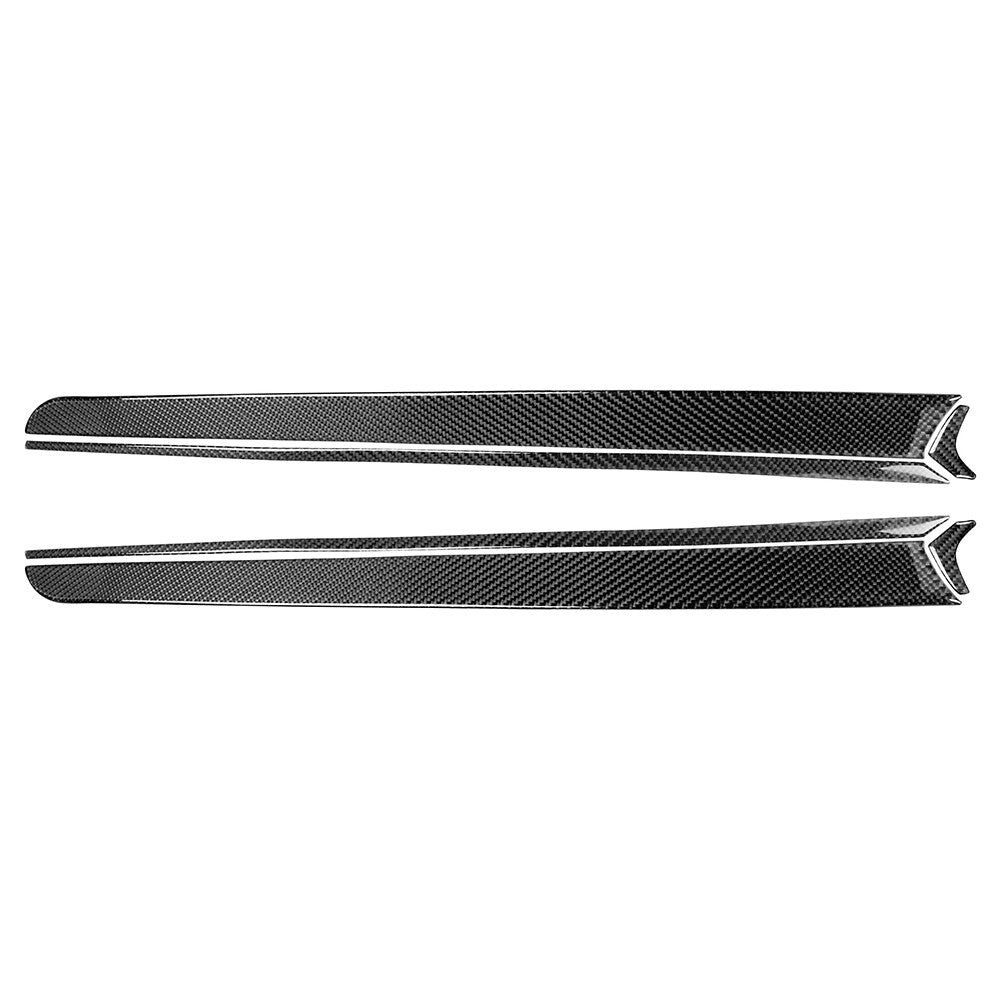Carbon Fiber Interior Door Decorative Panel Trim for Mitsubishi Lancer 2008-2015