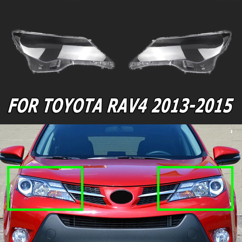Headlight lens protector for Toyota RAV4 2013-2015 (transparent housing)