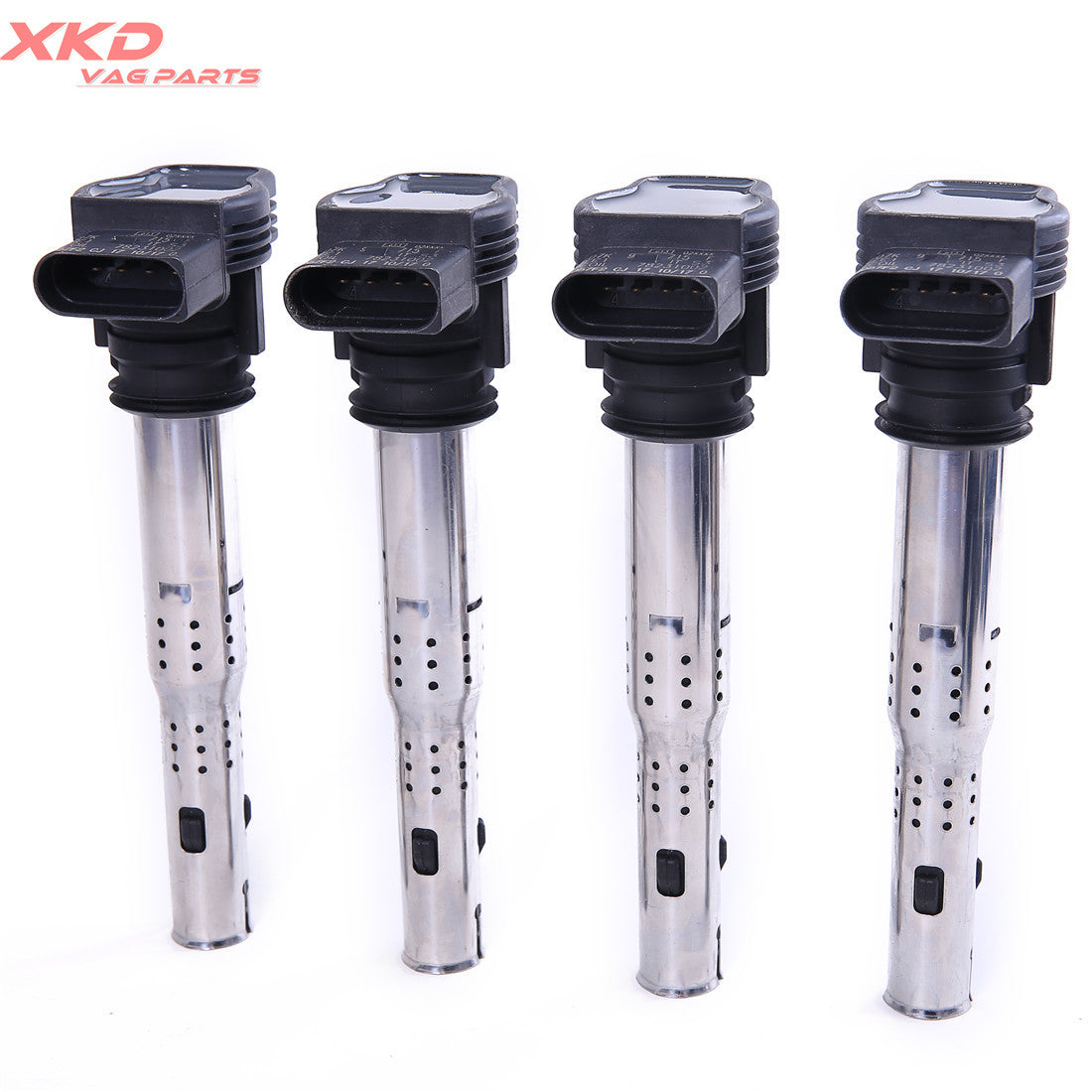 4x 1.8T and 2.0T ignition coil kits suitable for Volkswagen for Golf , for Jetta , for Passat , Eos, for Audi A4, A5, Q5, and Q3.