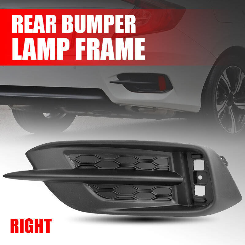 Right rear bumper reflector fog light cover for 2016-2021 for Honda for Civic