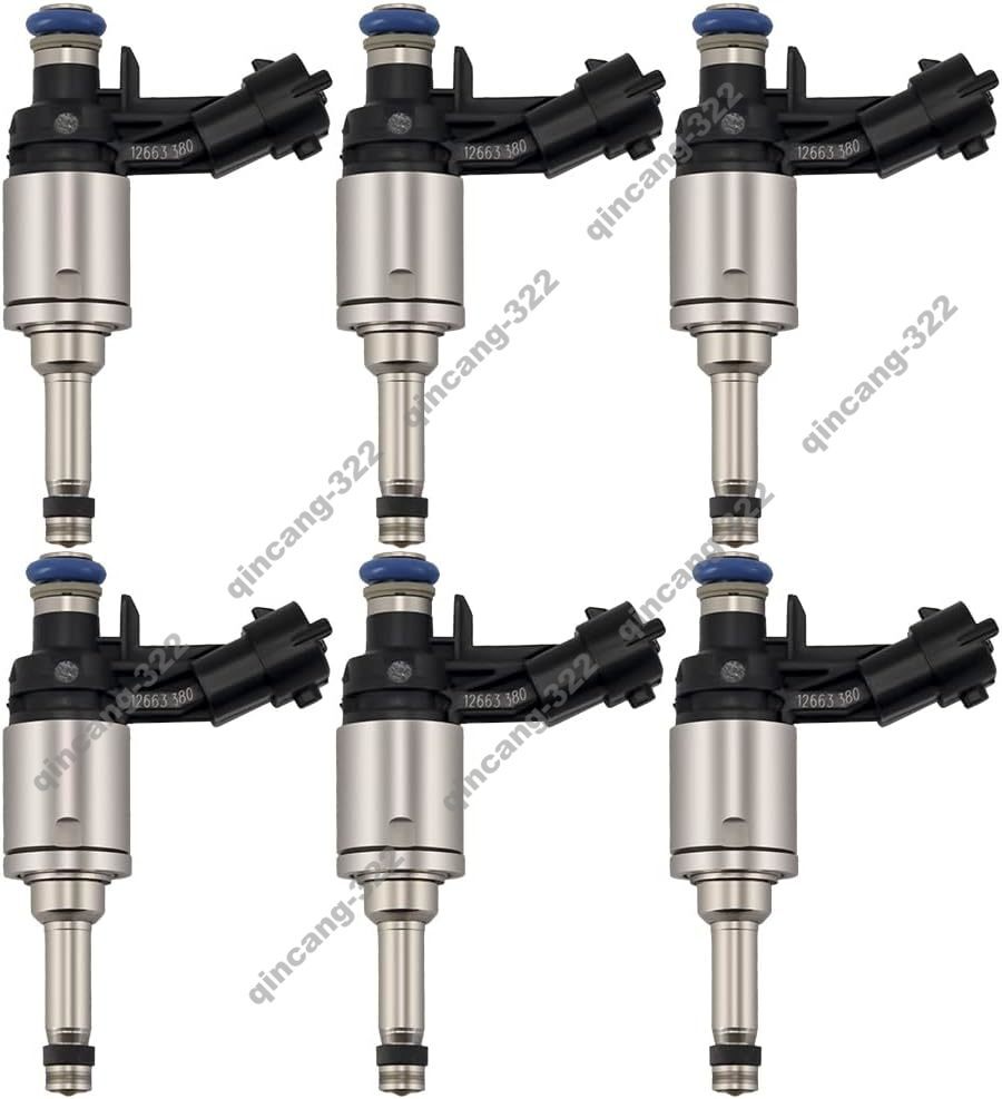 6 Pieces Fuel Injector 12663380 for Chevrolet Vehicle 2012-2017 Traverse