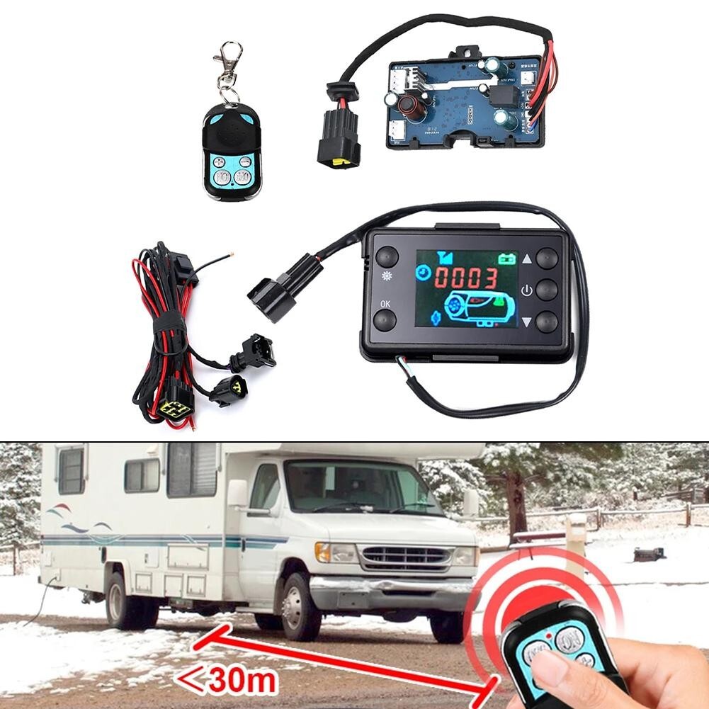 12V 24V Diesels Air Heater LCD Monitor Switch, Control Board with Remote Control