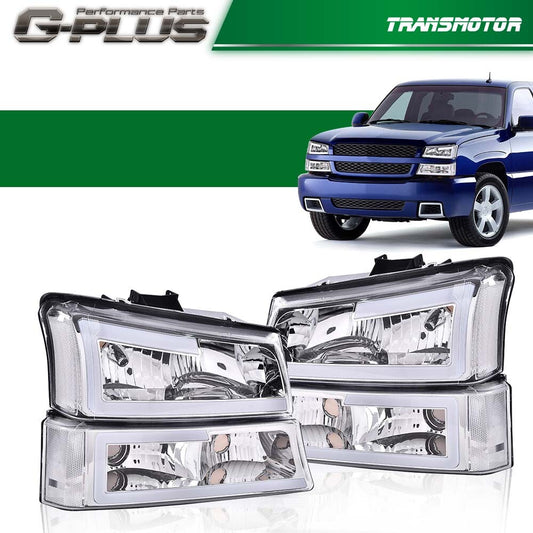 Retirement Star 03-07 for Chevrolet 4 SILVERADO AVALANCHE LED DRL Light Rich BUMPER LAMPS Yellow/Huang Ming