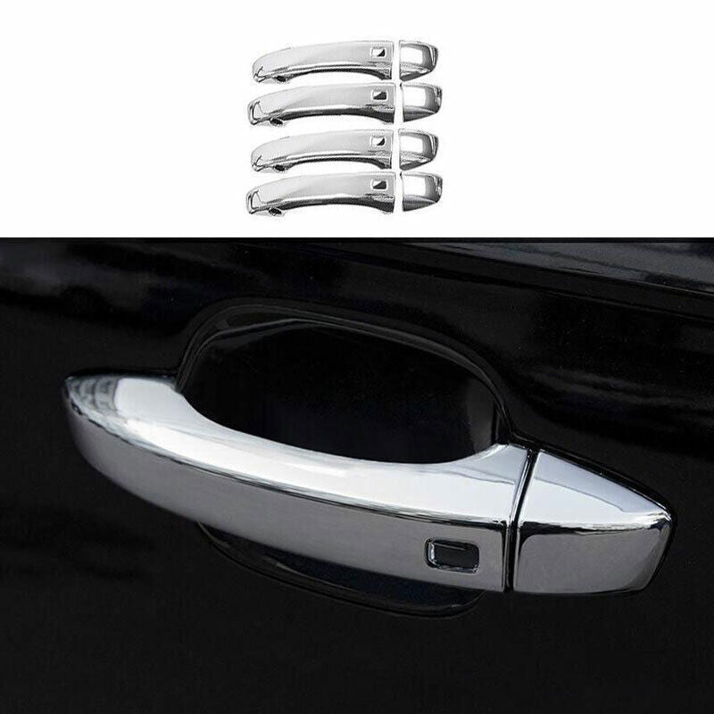 for Audi Q7 2016-2019 ABS Chrome Exterior Outside Door Side Handle Cover Trim 8P
