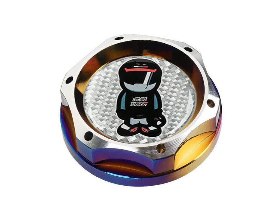 Oil filler cap for JDM Mugen engines, Neo silver carbon, suitable for Honda for Acura .