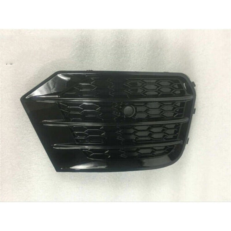 Fog Light Grill Front Honeycomb Grille for Audi Q3 2016-2018 Glossy Black 1 pair