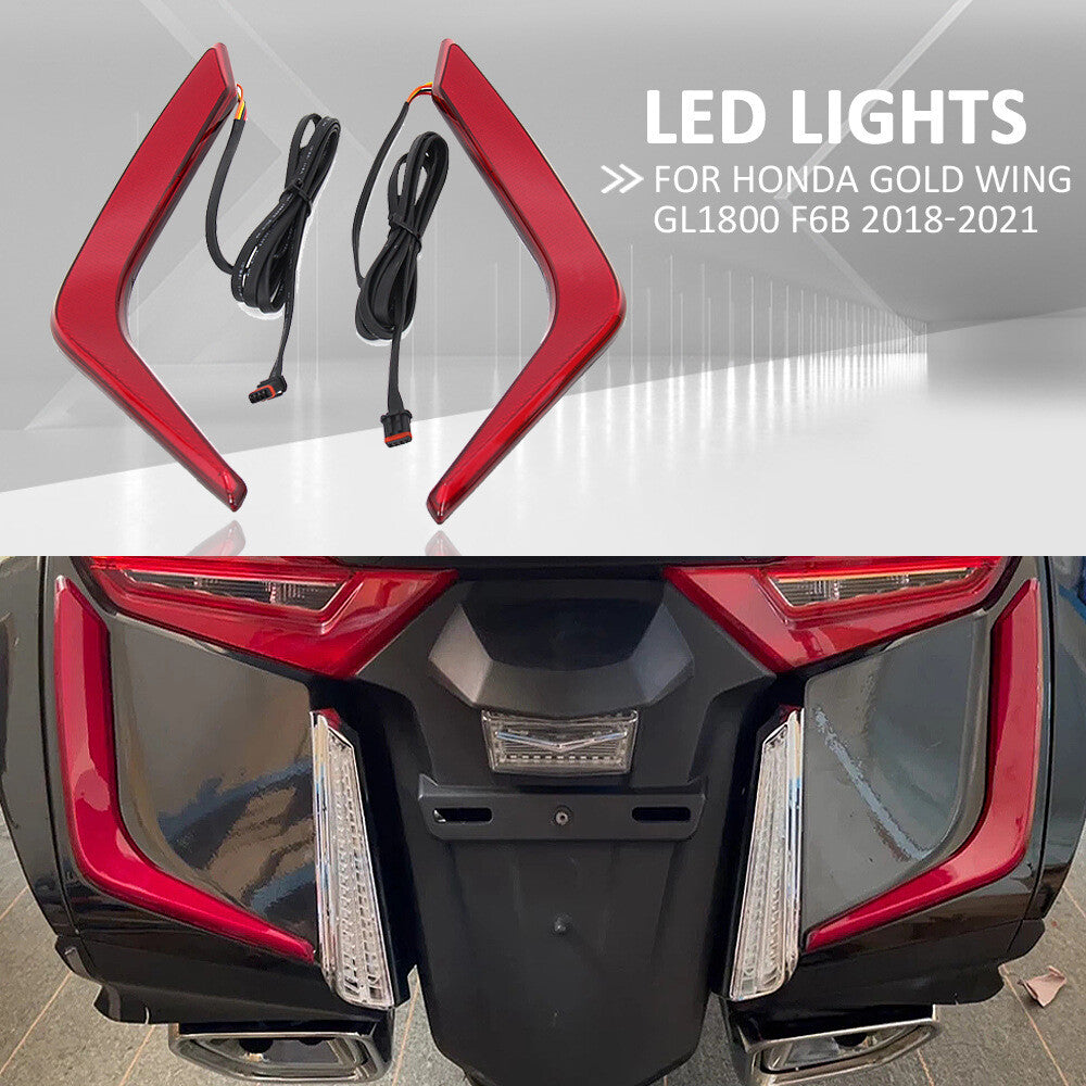 for Honda Goldwing GL1800 2018-21 Rear Saddlebag Brake Decorative Lights Accents