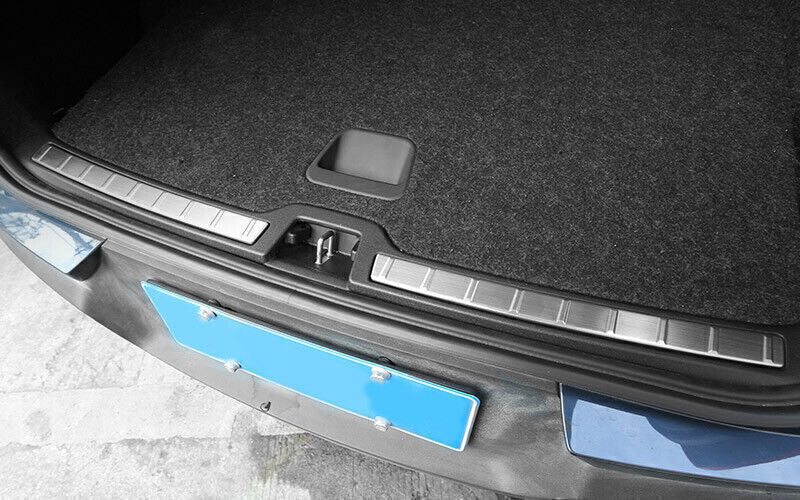 for Volvo XC40 2019-2022 Silver Steel Rear Bumper Protector Sill Plate Cover 2x