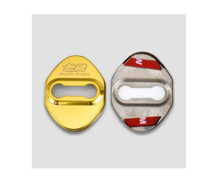 4-piece car door lock front latch cover gold Mugen for Honda for Acura