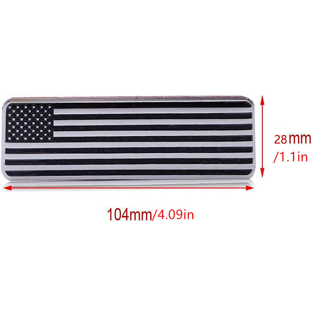 Car Flag Decal 3D Metal American Flag Sticker Body Emblem Left Right Stickers