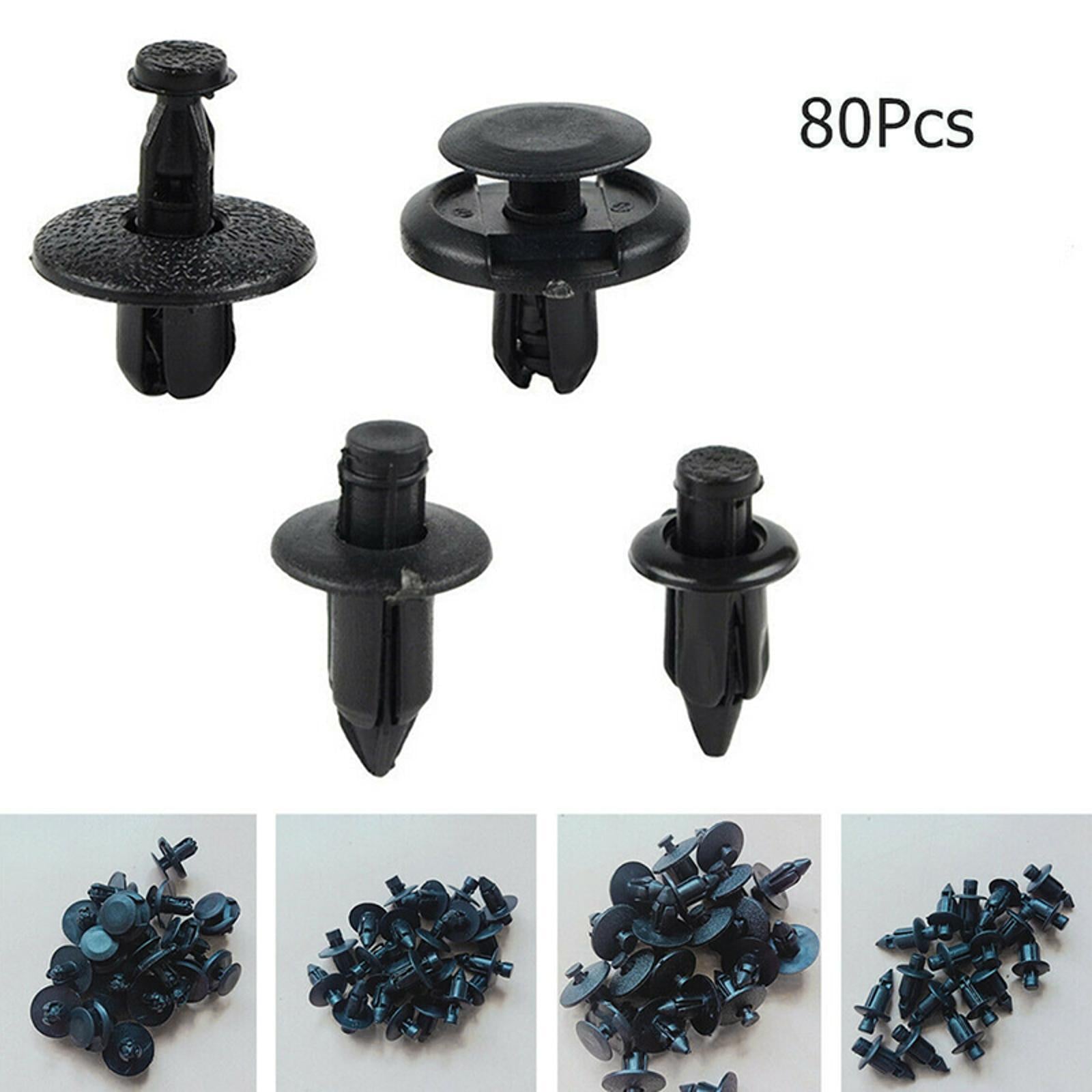 80Pcs Universal Motorcycle ATV Nylon Fairing Bodywork Rivets Pin Kit Set