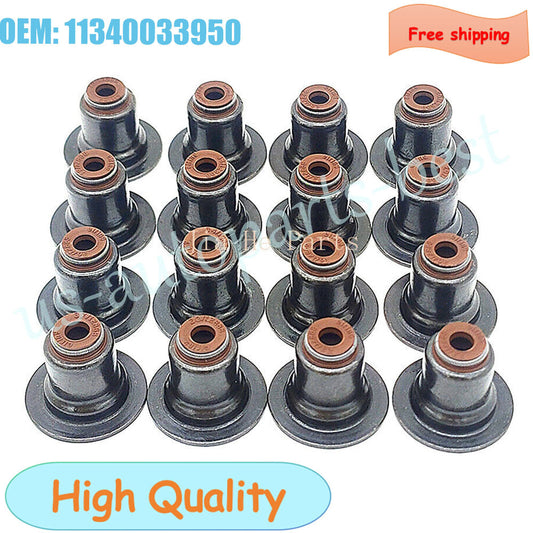 16PCS Engine Valve Stem Oil Seal for Mini Cooper R55 R61 1628922080 11340033950