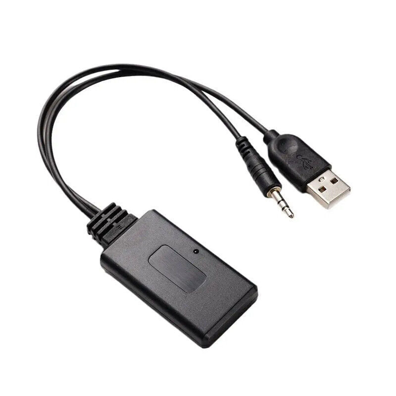 Car Wireless Bluetooth Receiver USB 3.5mm Aux Media Music Player Cable Adapter