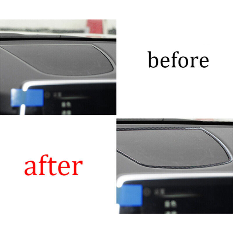 for BMW X5 X6 2014-18 Real Carbon Fiber Console Dashboard Speaker Cover Trim 1P