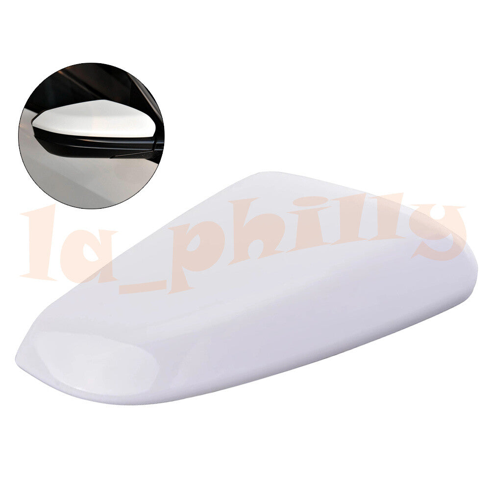 Fit for Honda for Civic 2016-20 White Front Right Side Mirror Cover Trim Cap Plastic