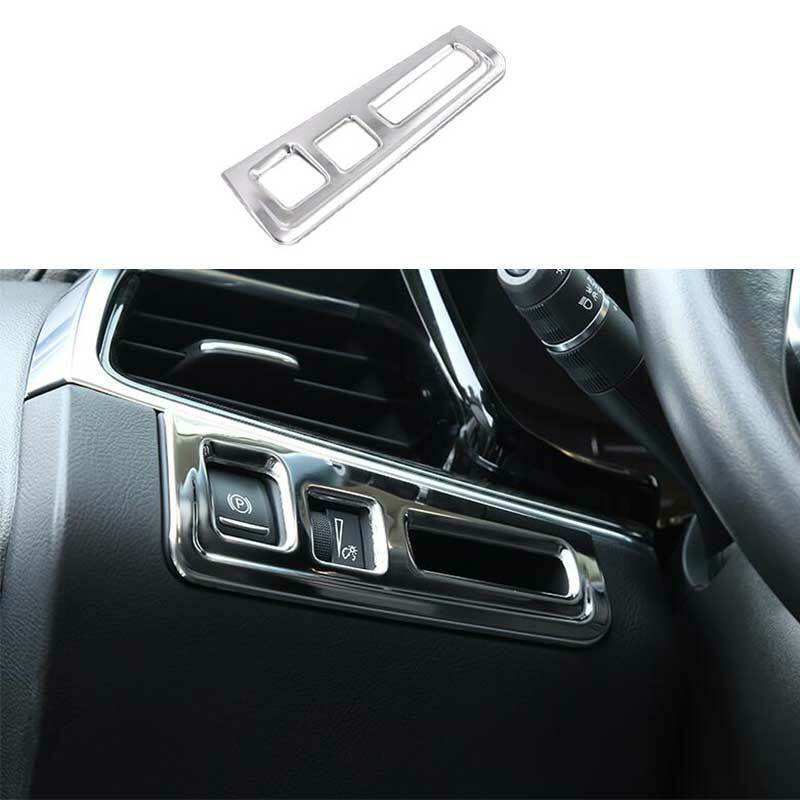 for Cadillac XT5 2017-2024 Matte Sliver Inner Hand Brake Button Frame Cover Trim