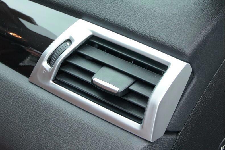 for BMW X3 F25 2011-2017 ABS Silver Console Left And Right Air Outlet Vent Trim