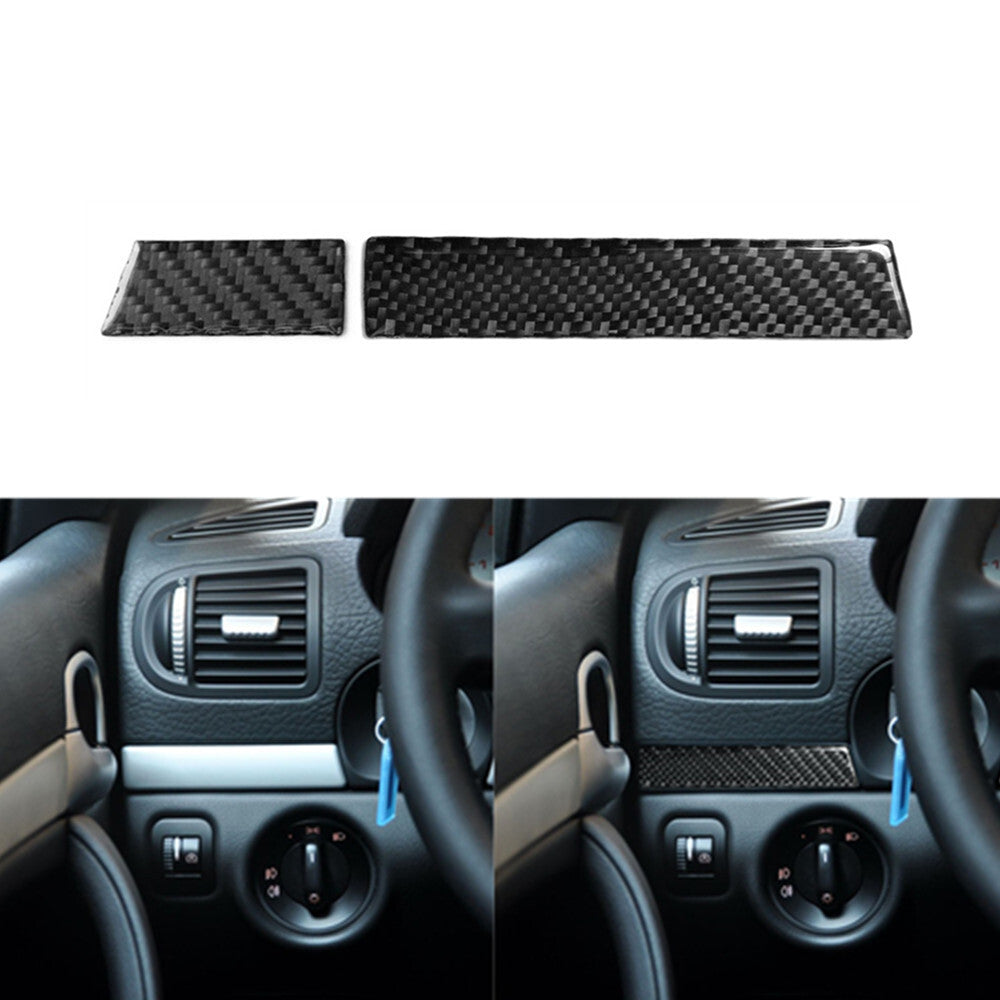 Carbon Fiber Left Side Steering Wheel Cover Trim for Porsche for Cayenne 2003-2010