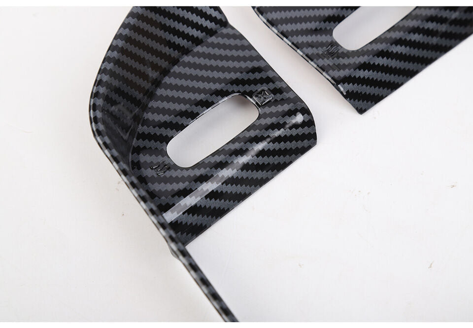 for Dodge for Ram 1500 19-23 Carbon Fiber ABS Console Air Condition Vent Cover Trim