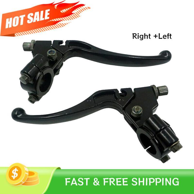 Brake lever and bass clutch, black aluminum alloy, suitable for Honda C/CR/CRF/XL/XR 2PCS