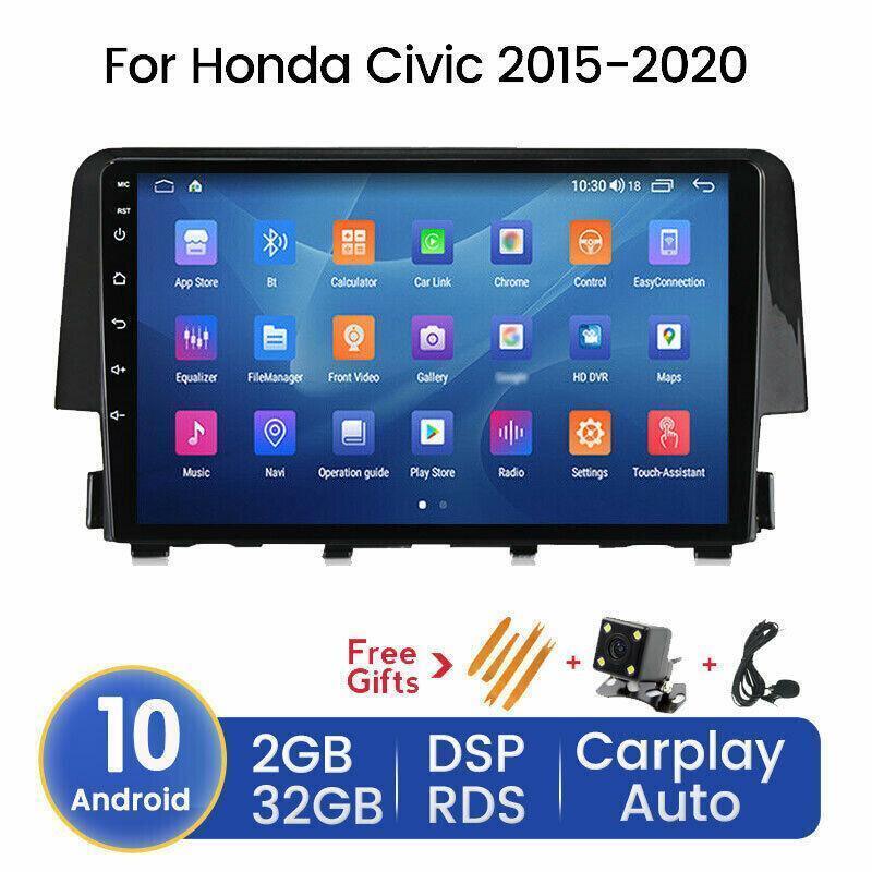 9 Android 8-Core Car Stereo Player GPS Carplay for Honda for Civic 2015-2020