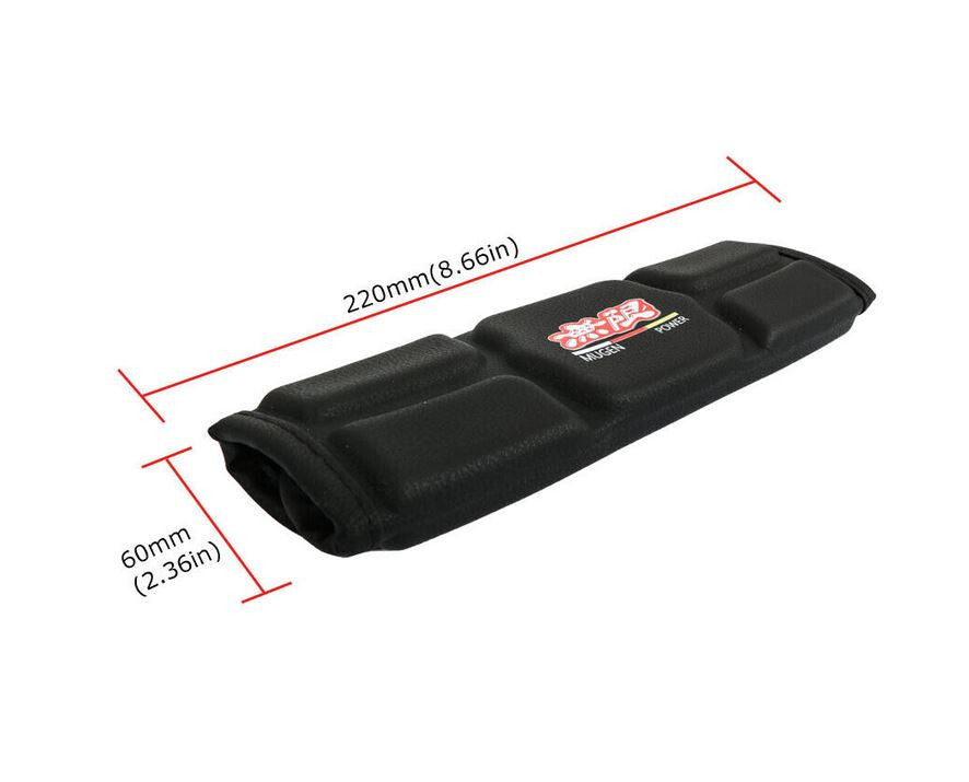 Car seatbelt cover, shoulder strap pad, black Mugen, suitable for Honda for Acura 2x.