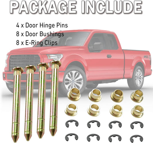 Door hinge needle roller door hinge pin bushing kit for Ford F150-F350 Bronco SUVs