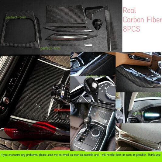 Dry carbon control console dashboard interior trim for 20-22 for BMW 3 Series G20 320i 330i