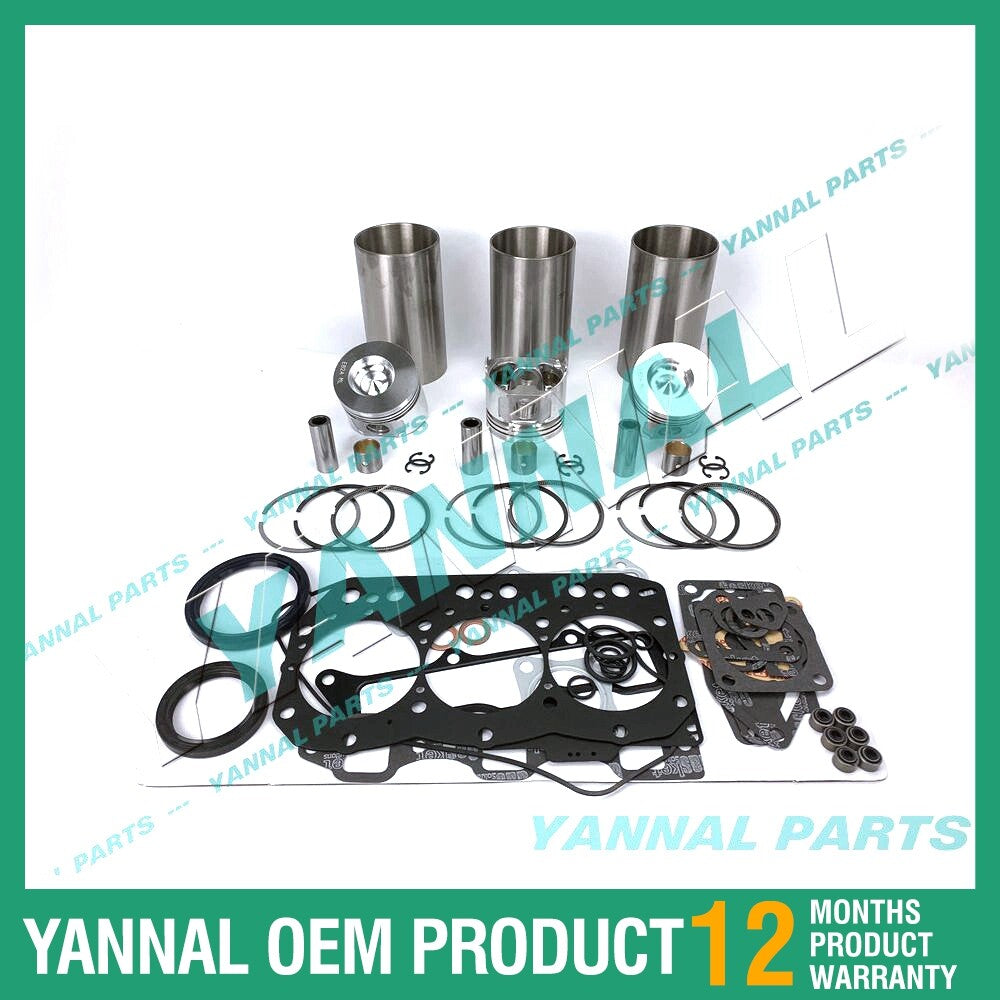 3TNE82 Overhaul and Rebuild Kit with Complete Gaskets for Yanmar Diesel Engines